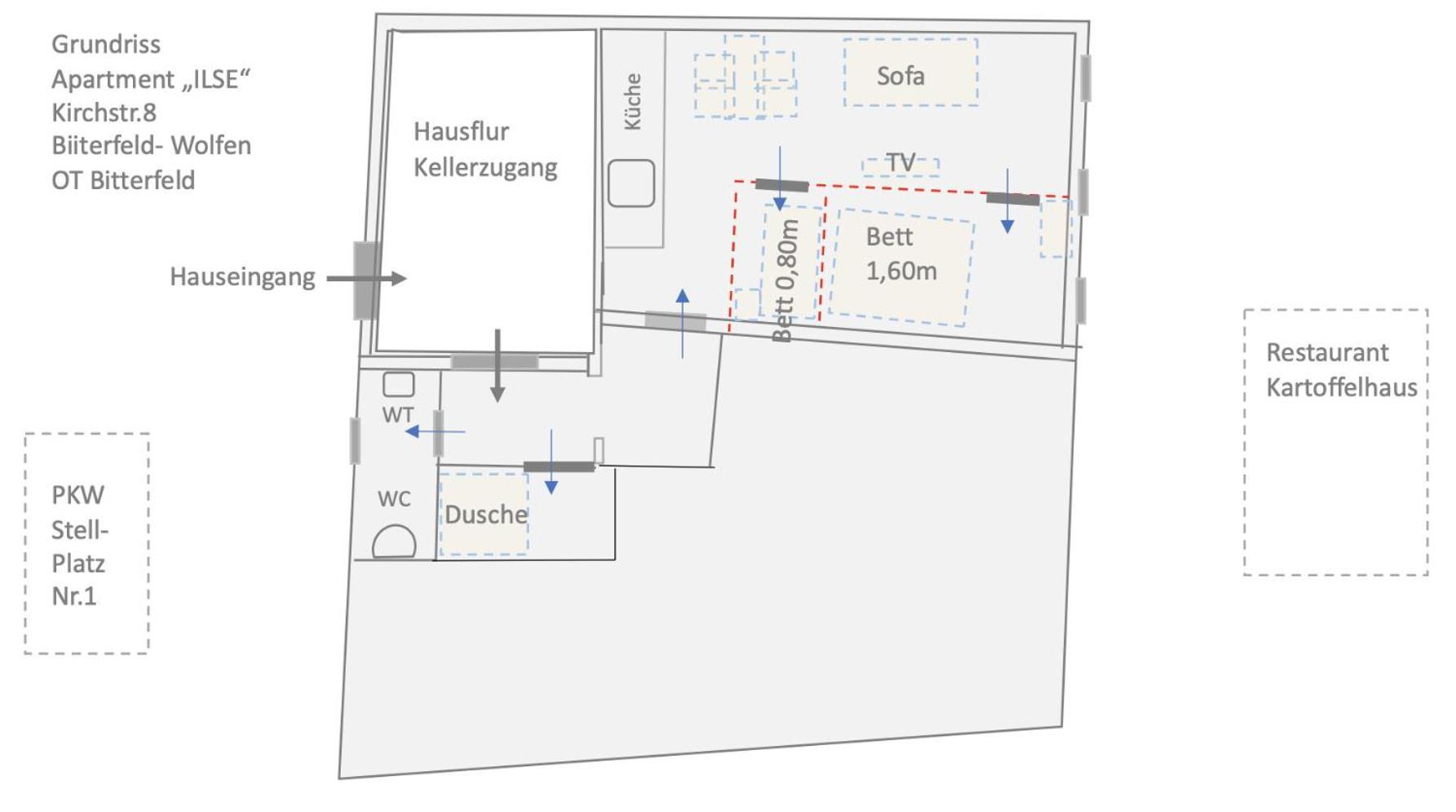 Appartement "Ilse" An Der Goitzsche Inklusive Parkplatz Bitterfeld-Wolfen Екстер'єр фото